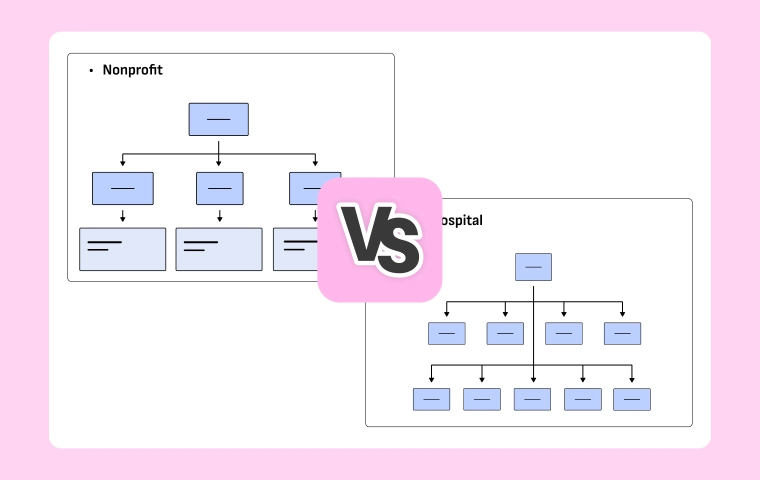 Nonprofit & Hospital Org Chart Examples